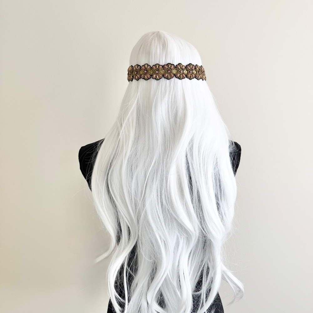 Vintage boho Handmade Deepa Gurnani Rhinestone Headband